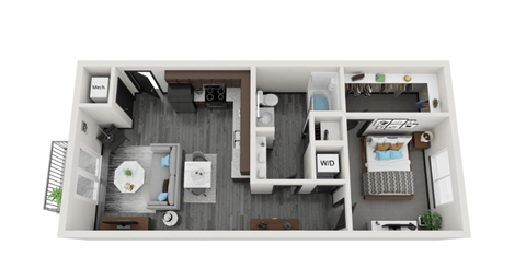 1 bed 1 bath C at Lofts at Fox Ridge, Raymore, 64083